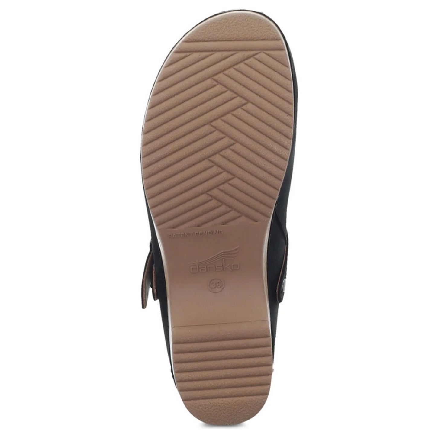 Berry Black Burnished Nubuck Mule par Dansko