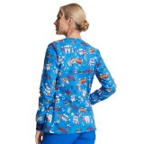 *VENTE FINALE DK306 Veste de survêtement à boutons-pression Dickies Prints en Super Smile