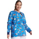 *VENTE FINALE DK306 Veste de survêtement à boutons-pression Dickies Prints en Super Smile