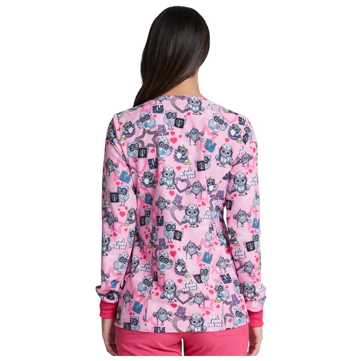 *VENTE FINALE DK309 Veste de survêtement à boutons-pression Dickies Prints en Hoo Cares For You?