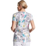 *VENTE FINALE DK704 Dickies - Top à col en V imprimé - Jungle Buddies