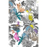 *FINAL SALE DK704 Dickies Prints V-Neck Top in Jungle Buddies