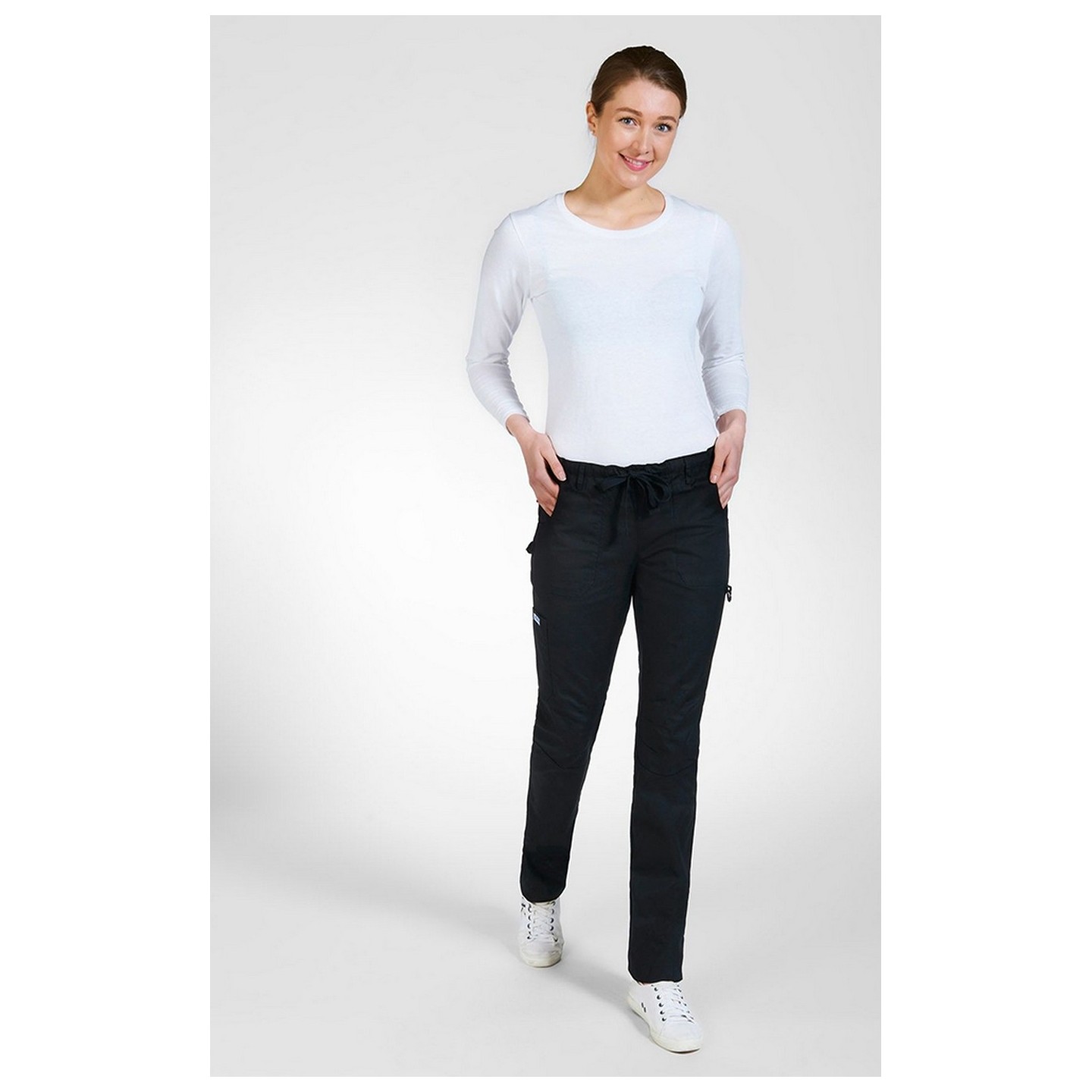 412P MOBB Women's Comfort Low Rise Drawstring Elastic Scrub Pant