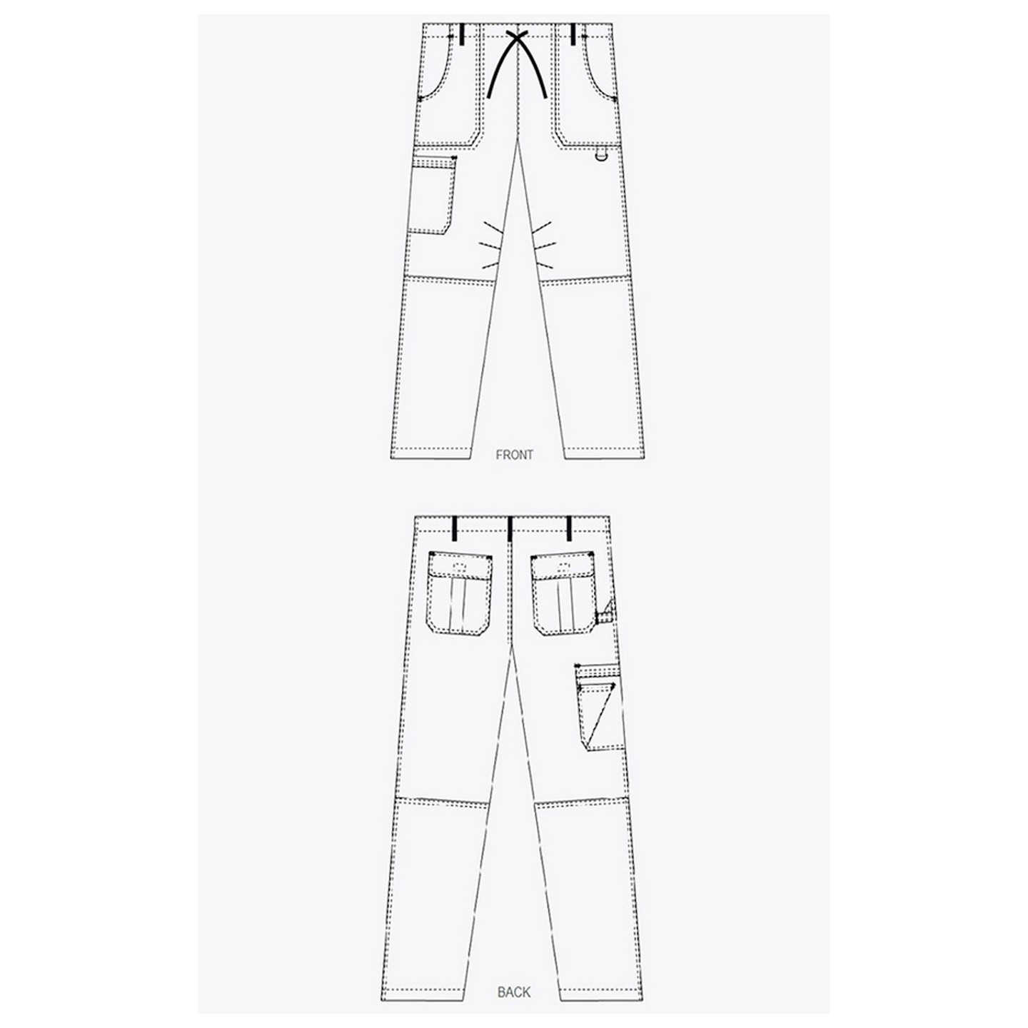 412P Pantalon MOBB confort hausse avec cordon et élastique pour Femmes