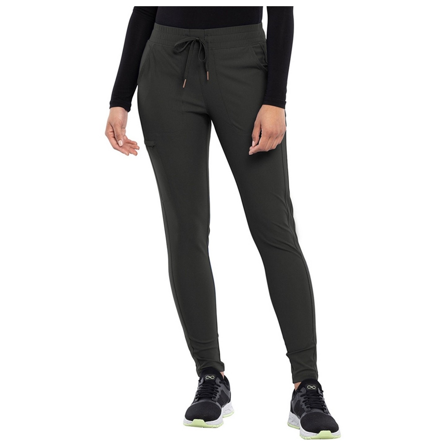 CK095 Pantalon taille moyenne à jambe fuselée et cordon de serrage - Cherokee Form