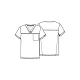 CK885 Top col en V à rabattre pour hommes - Cherokee Form