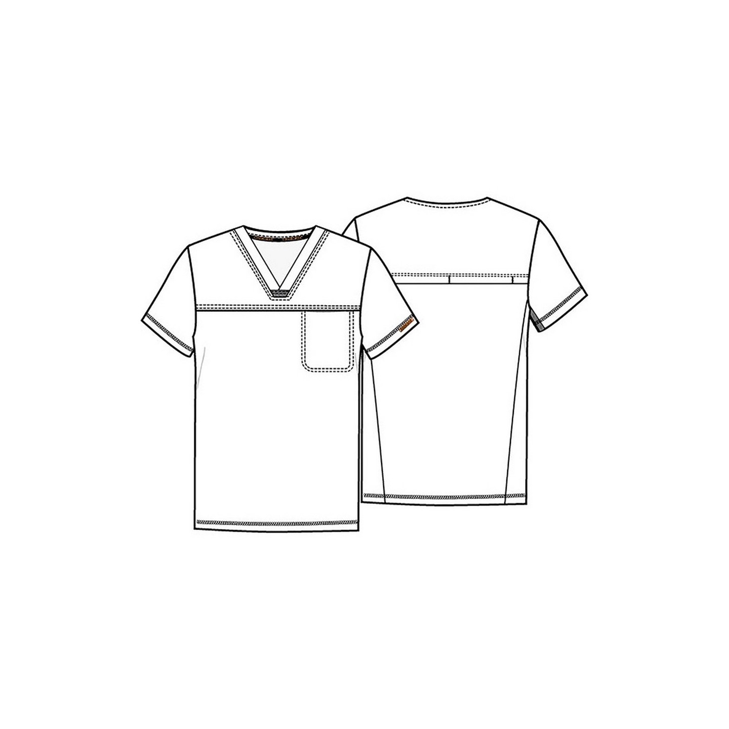 CK885 Top col en V à rabattre pour hommes - Cherokee Form