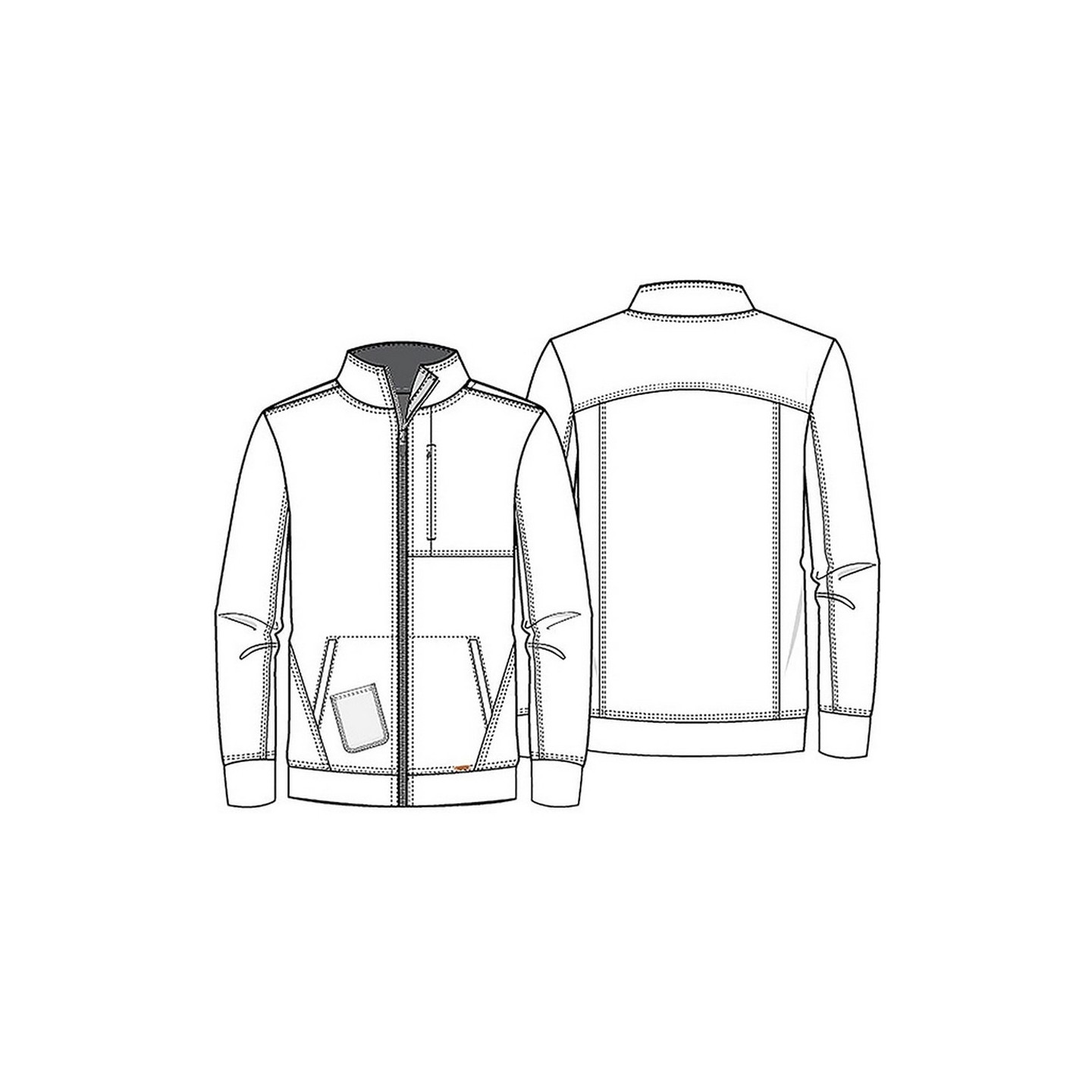 CK399 Men's Zip Front Jacket - Cherokee Form