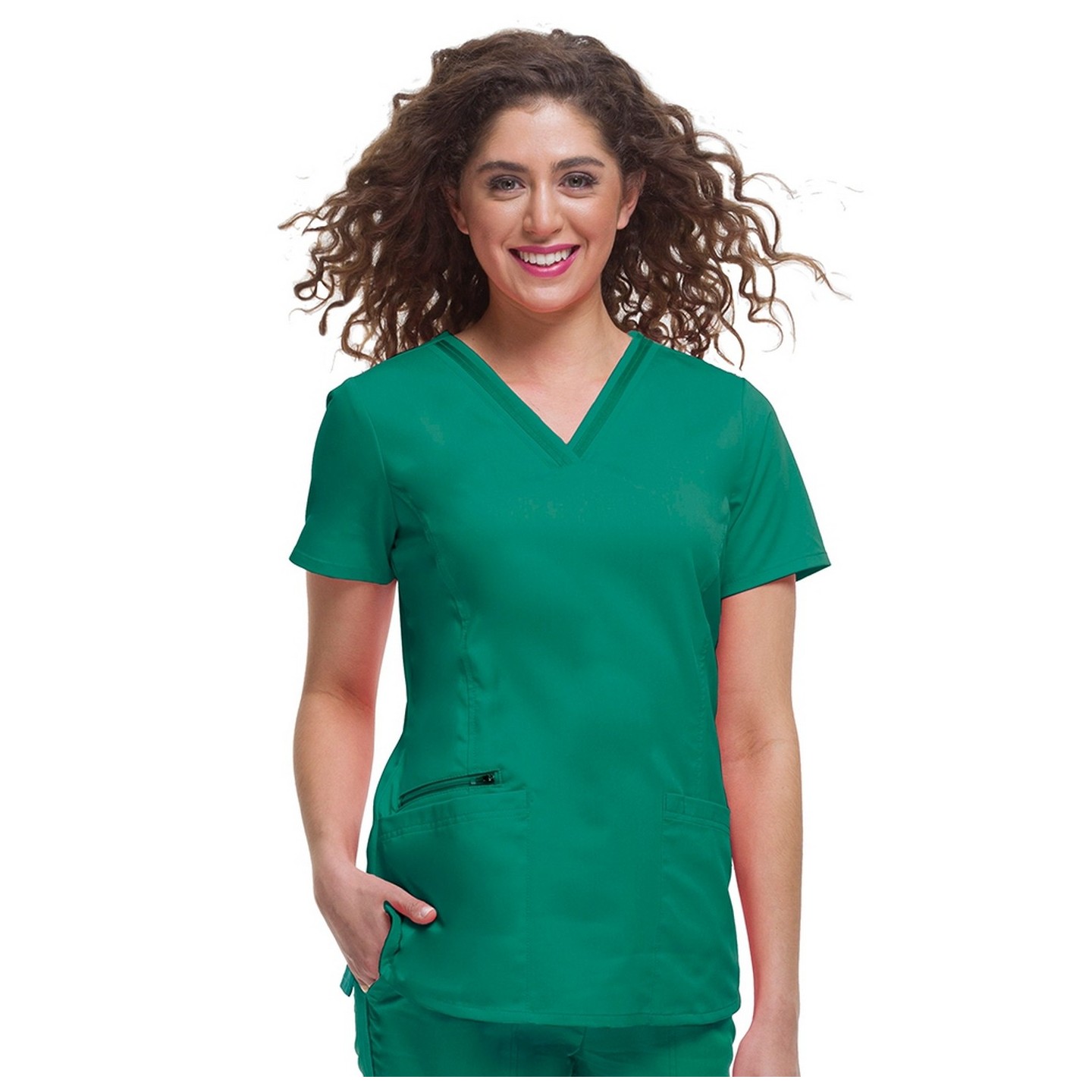2278 Healing Hands Purple Label Jasmin Fashion V-neck Scrub Top