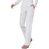 727 Koi Mariposa Maddi Elastic Waist Scrub Pants - White
