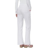 727 Koi Mariposa Maddi Elastic Waist Scrub Pants - White