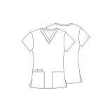 *FINAL SALE CK616 Cherokee Prints V-Neck Print Top in Paws For A Cause