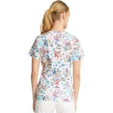 *FINAL SALE CK616 Cherokee Prints V-Neck Print Top in Paws For A Cause
