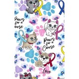 *VENTE FINALE CK616 Cherokee Prints V-Neck Print Top in Paws For A Cause