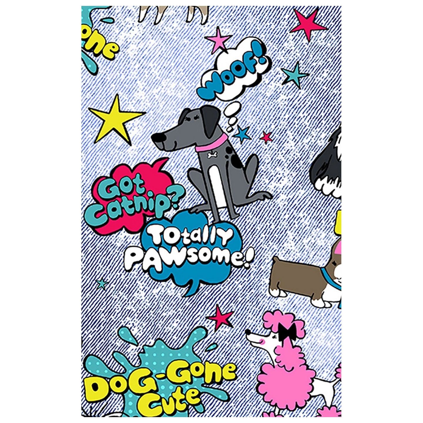 *FINAL SALE CK616 Cherokee Prints V-Neck Print Top in Totally Pawsome