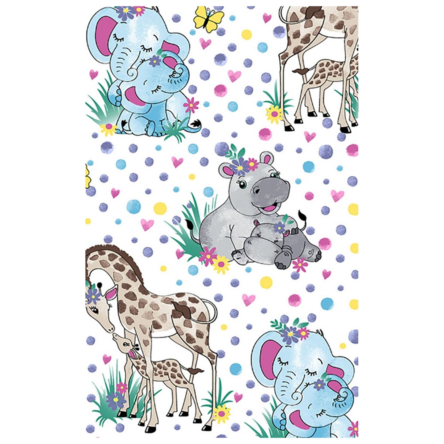 *FINAL SALE CK651 Cherokee Prints V-Neck Knit Panel Top in Jungle Babes