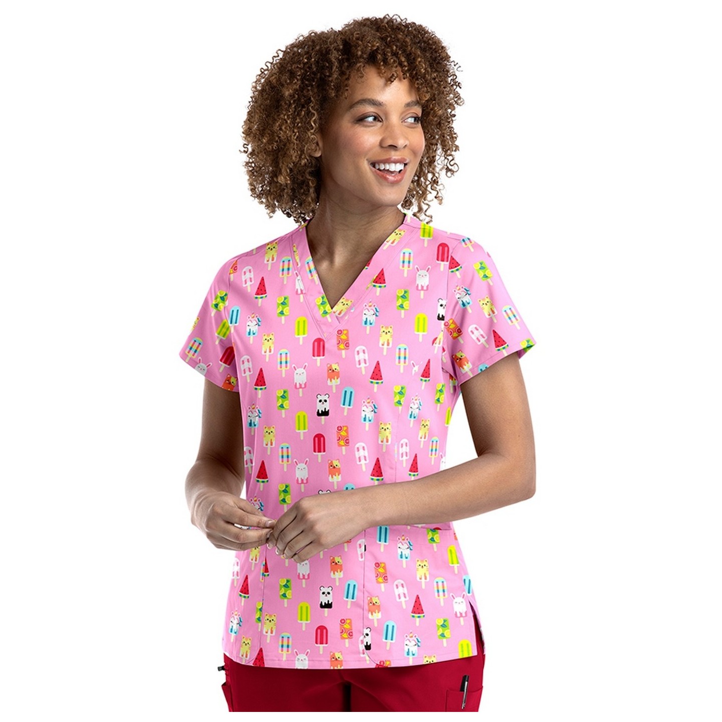 9810 Maevn Haut à Col en V Imprimé pour Femmes - Sweet Summer