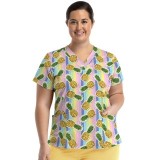 9810 Maevn Haut à Col en V Imprimé pour Femmes - Mad About Pineapples