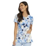 *FINAL SALE HS878 V-Neck Print Top in Daisy Spirit - HeartSoul Prints