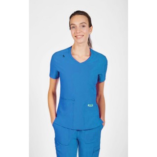 T8030 The Angela Mobb Mentality Slim Fit V-Neck Top