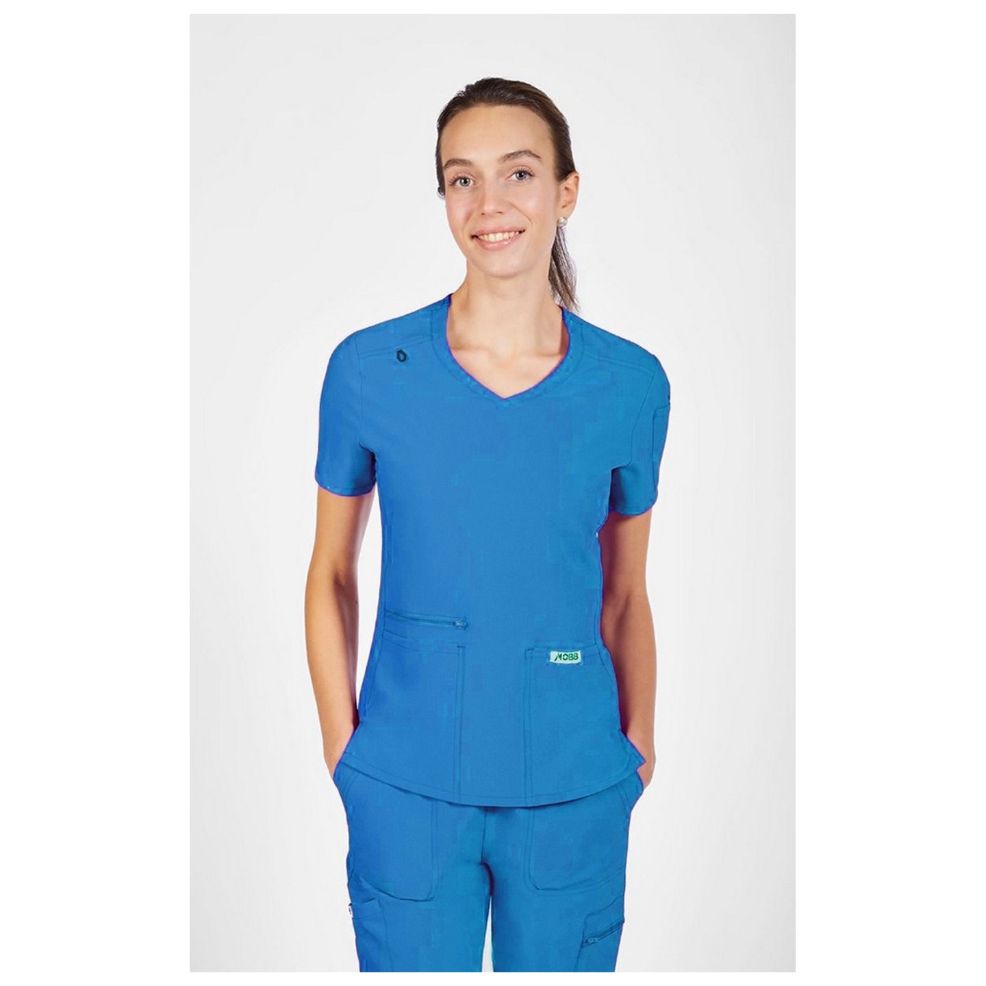 T8030 The Angela Mobb Mentality Slim Fit V-Neck Top