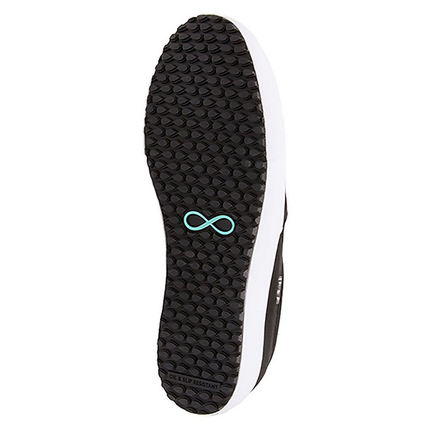 Rush TX Black/White Durable Water and Slip Resistant Women's Slip On Sneaker from Infinity Footwear by Cherokee