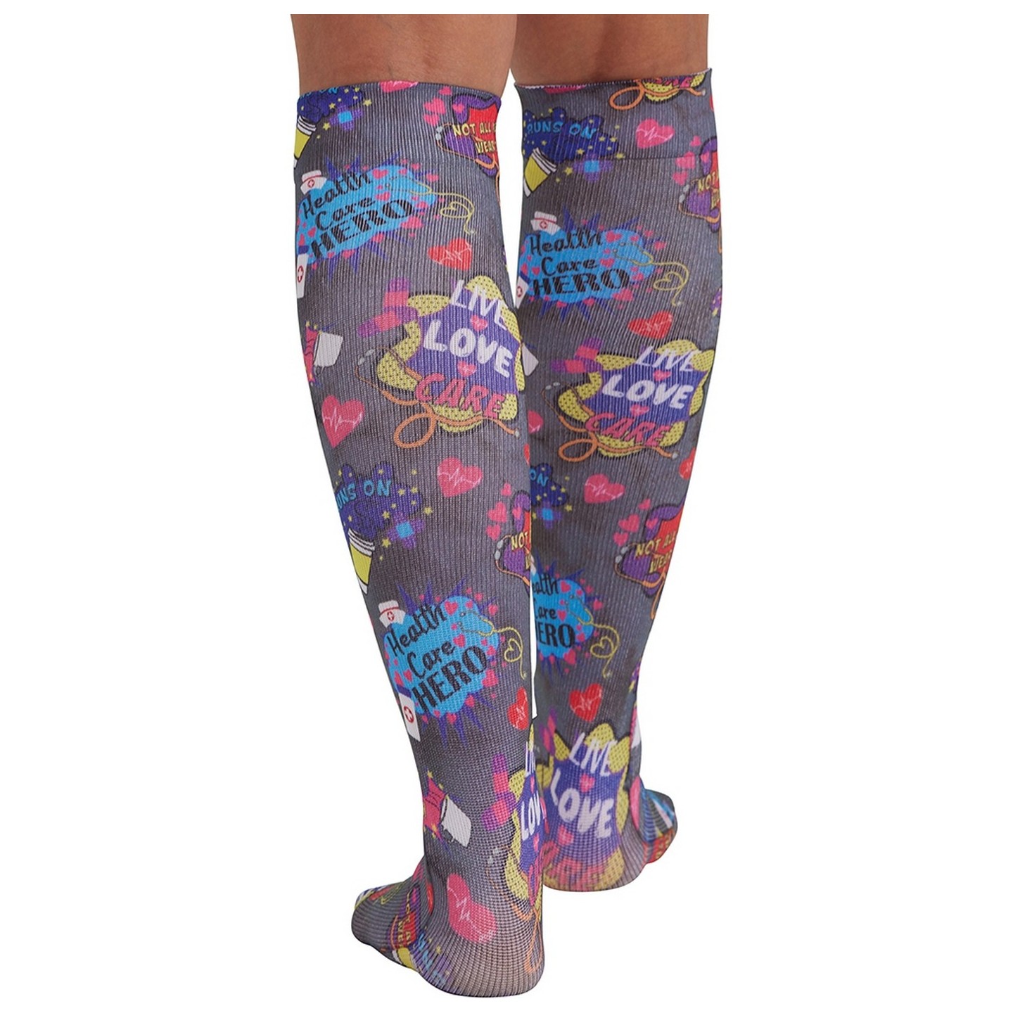 Comfort Support Healthcare Heroes Chaussettes Haut Compression a Hauteur des Genoux de Cherokee