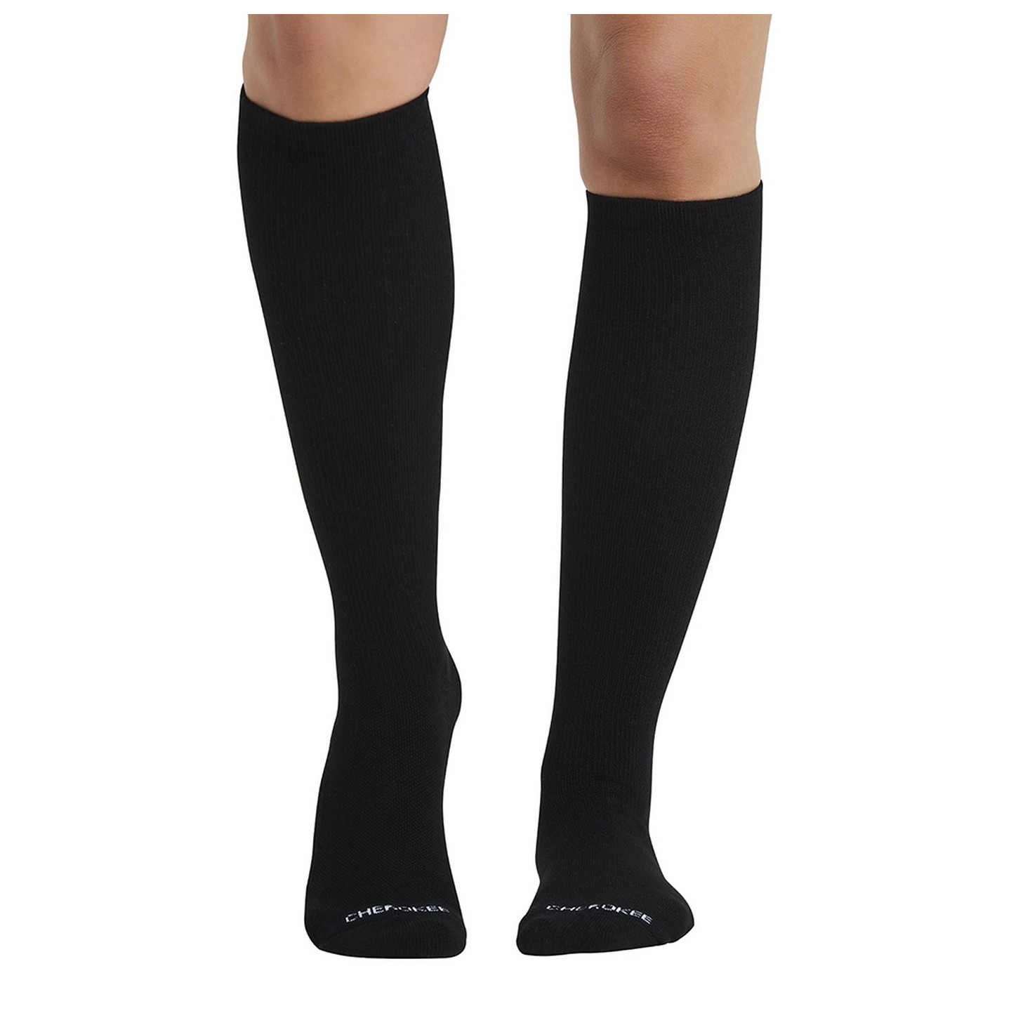LX Support Onyx Unisex Medium Compression Knee High Socks with Arch Support by Cherokee