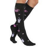 Print Support Nurse Fuel Women's Graduated Medium Support Compression Socks by Cherokee