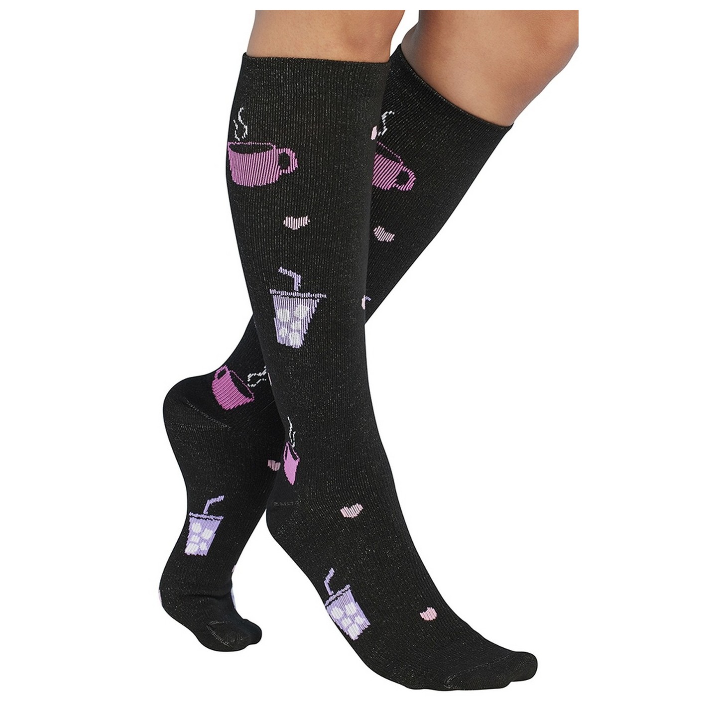 Print Support Nurse Fuel Chaussettes de Compression Moyen Gradué pour Femmes par Cherokee
