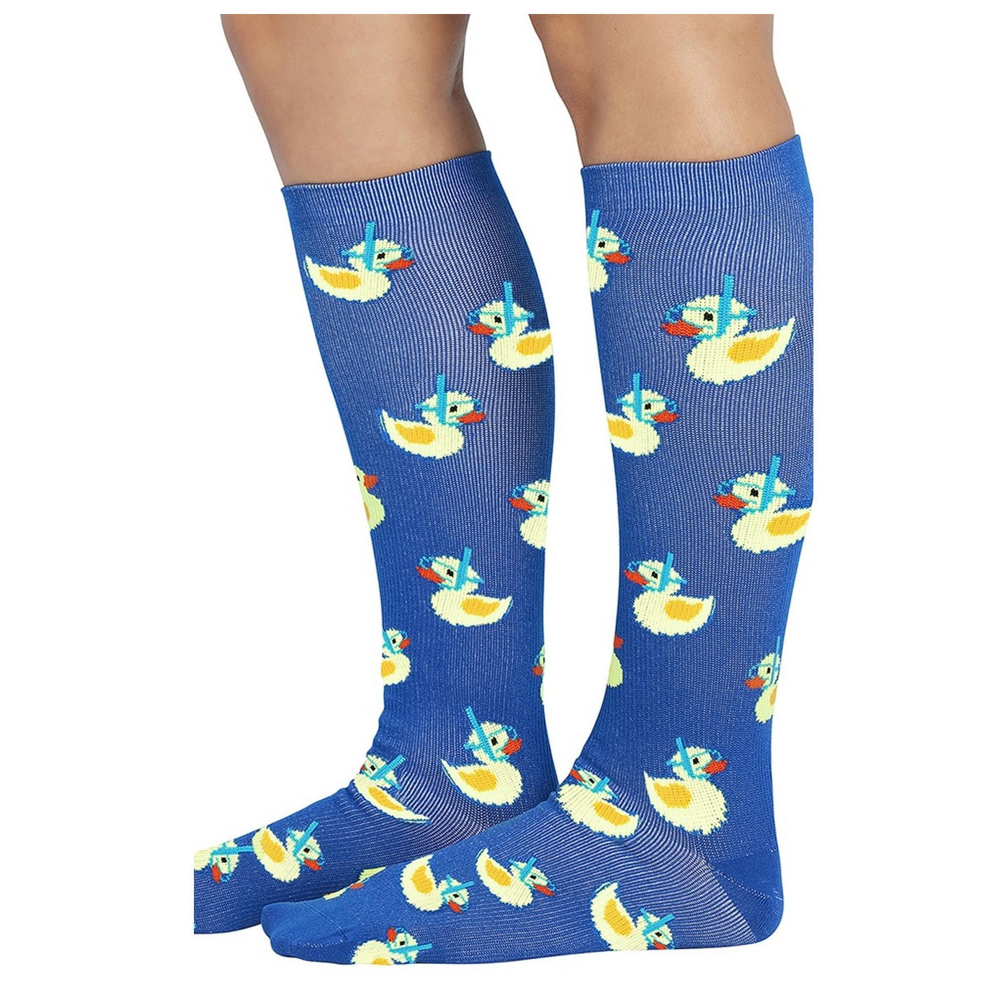Print Support Rubber Duckies Chaussettes de Compression Moyen Gradué pour Femmes par Cherokee
