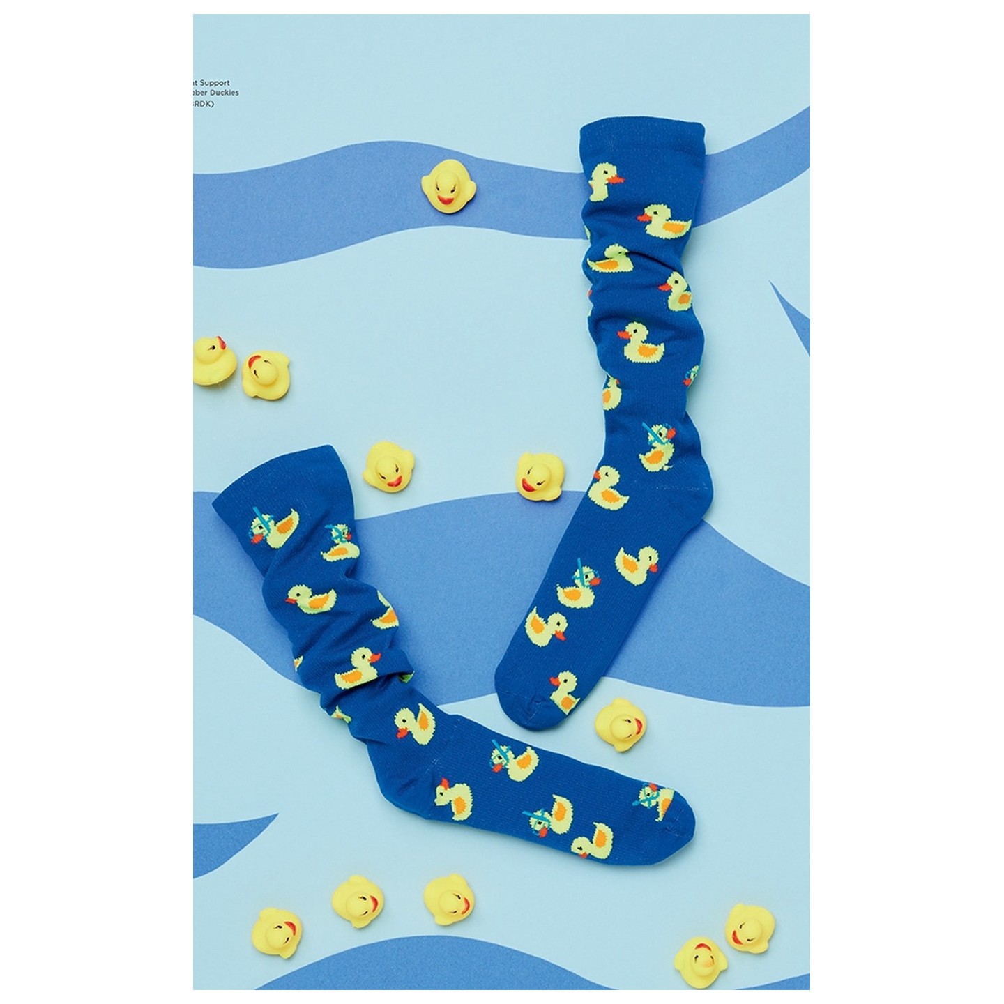 Print Support Rubber Duckies Chaussettes de Compression Moyen Gradué pour Femmes par Cherokee