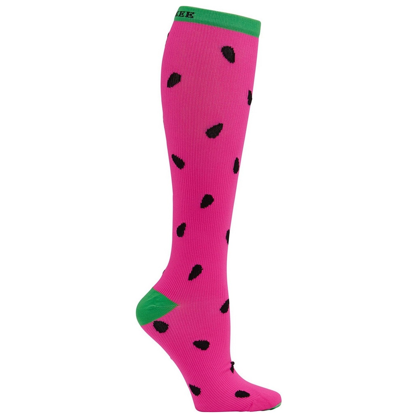 Print Support Sweet Watermelon Chaussettes de Compression Moyen Gradué pour Femmes par Cherokee