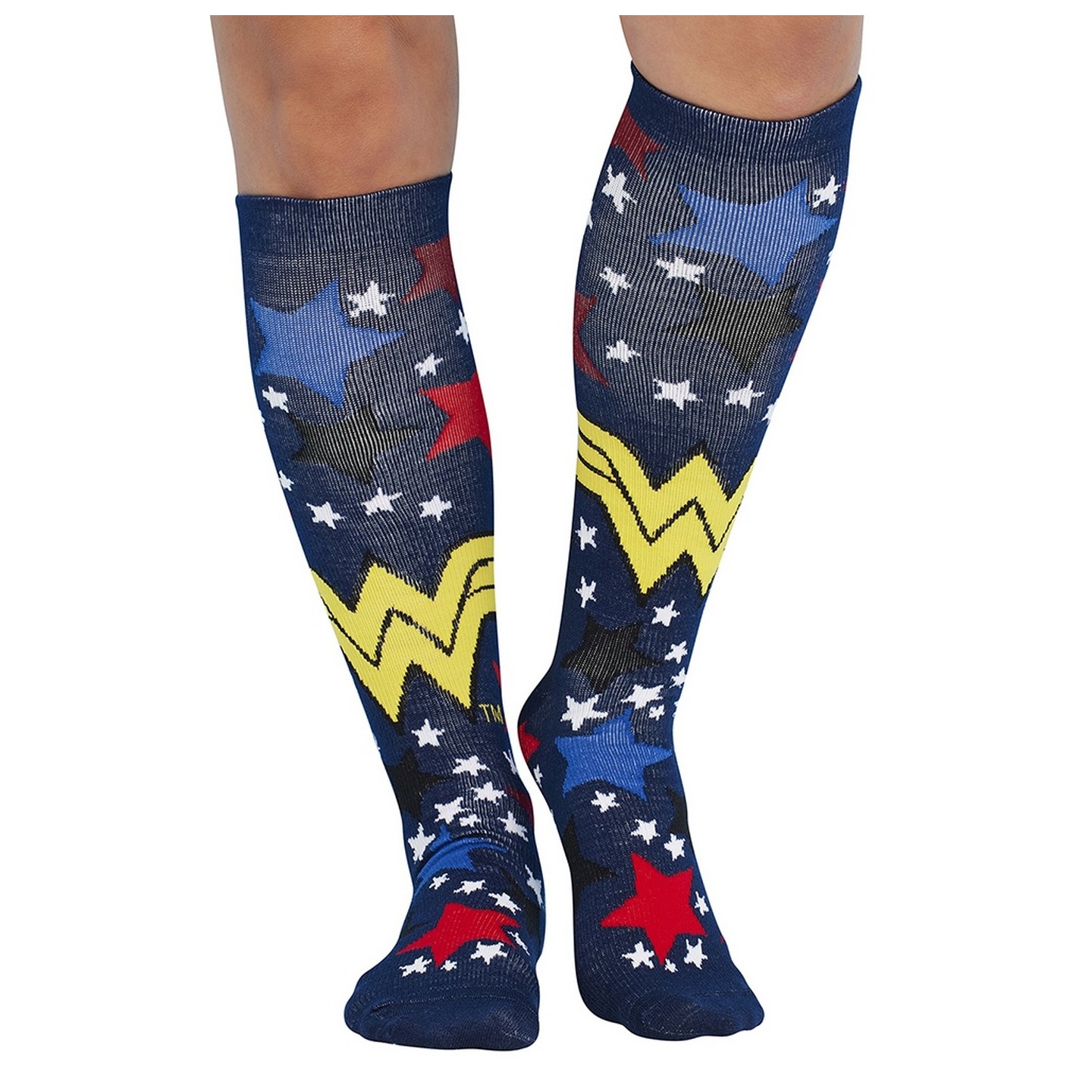 Print Support Wonder Stars Chaussettes de Compression Moyen Gradué pour Femmes par Cherokee