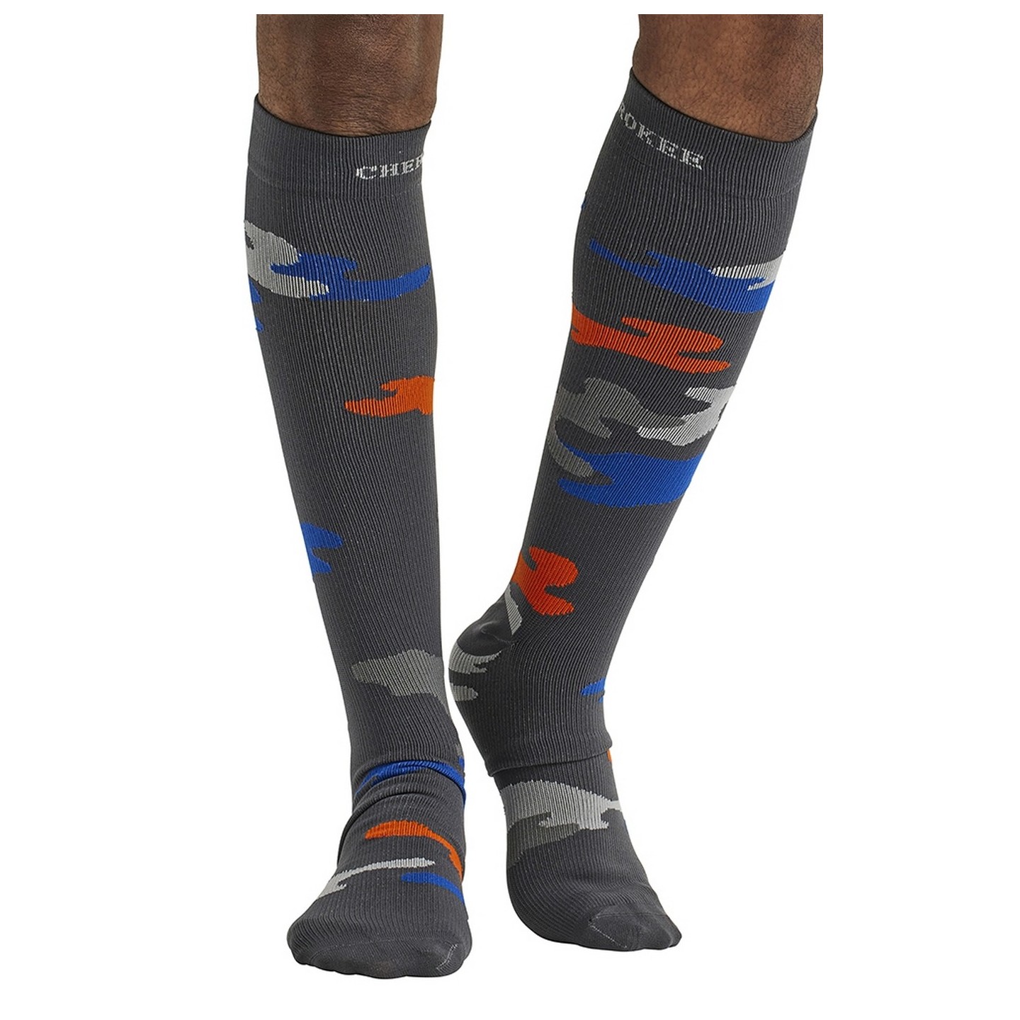 Print Support Camo Craze Chaussettes de Compression Moyen Gradué pour Hommes par Cherokee