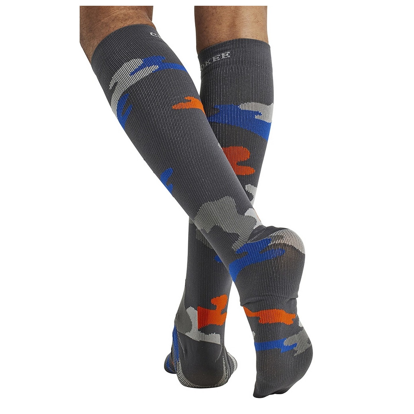 Men's Print Support Camo Craze Graduated Medium Support Compression Socks by Cherokee