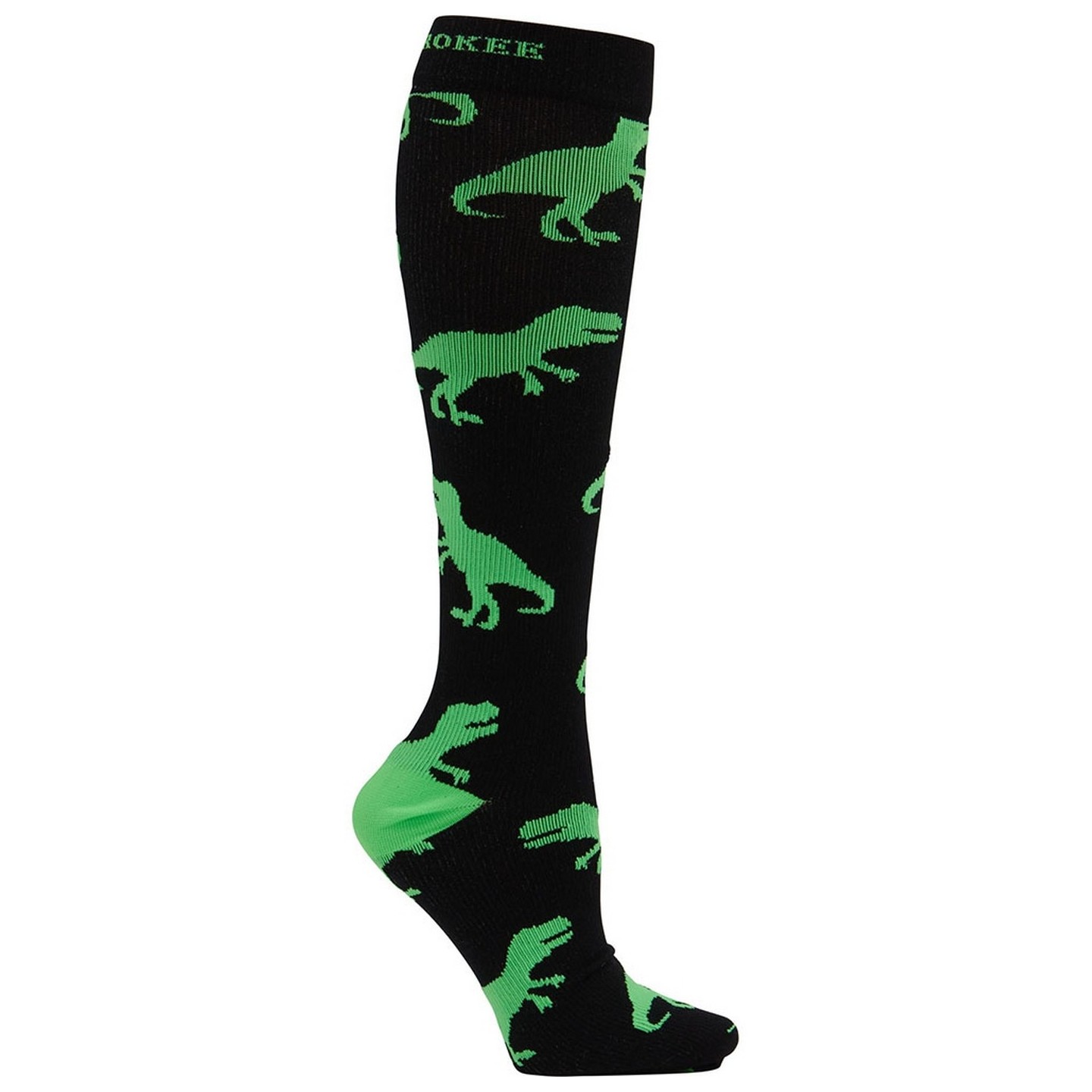 Print Support T-Rex Chaussettes de Compression Moyen Gradué pour Hommes par Cherokee
