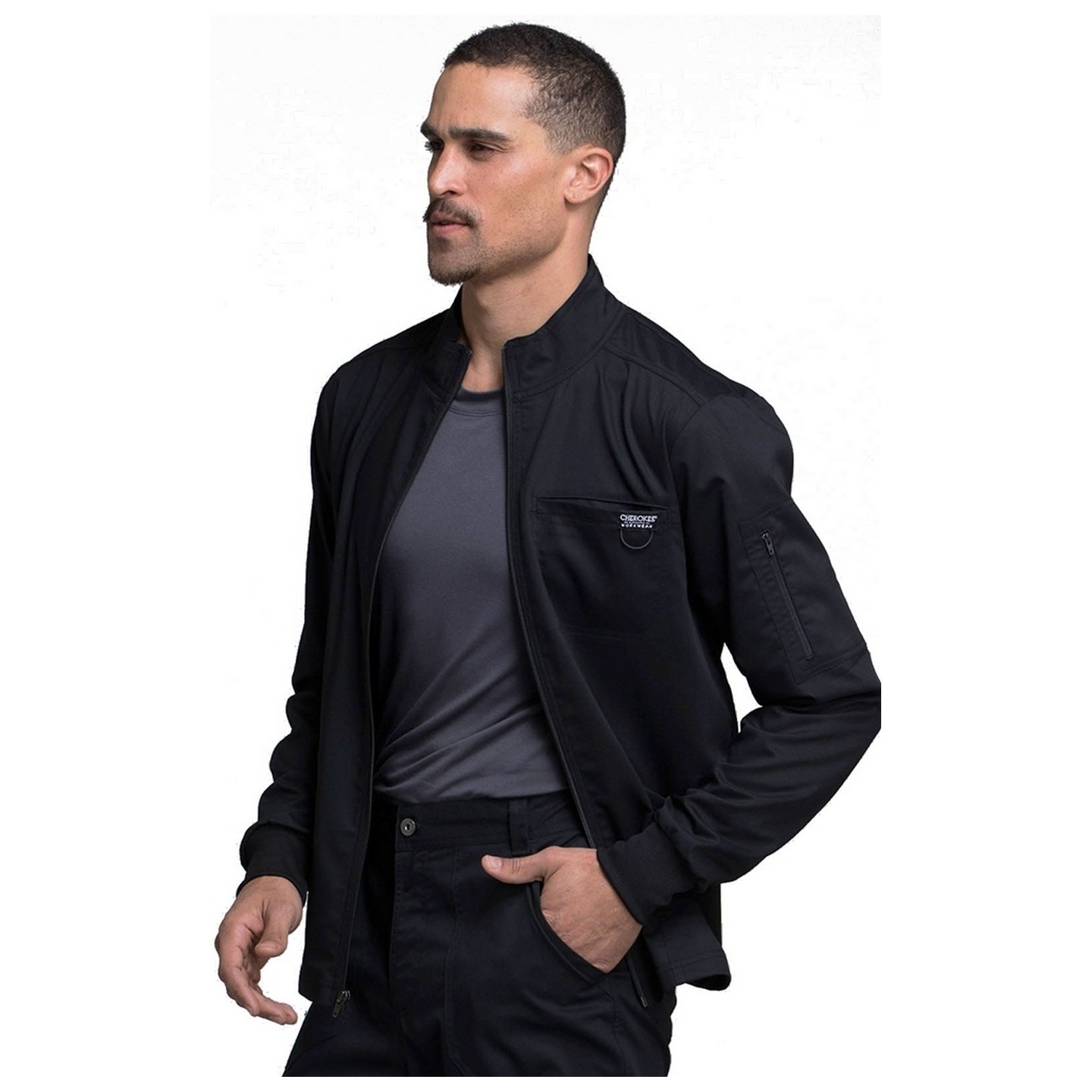 WW320 Workwear Revolution Men's Zip Up Jacket by Cherokee