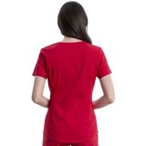 WW601 Workwear Revolution Haut à Col en V Incurvé avec Panneaux en Filet de Cherokee