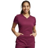 WW601 Workwear Revolution Haut à Col en V Incurvé avec Panneaux en Filet de Cherokee