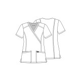 WW610 Workwear Revolution Mock Wrap Top by Cherokee