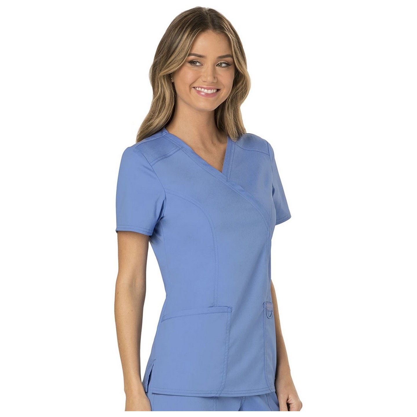 WW610 Workwear Revolution Mock Wrap Top by Cherokee