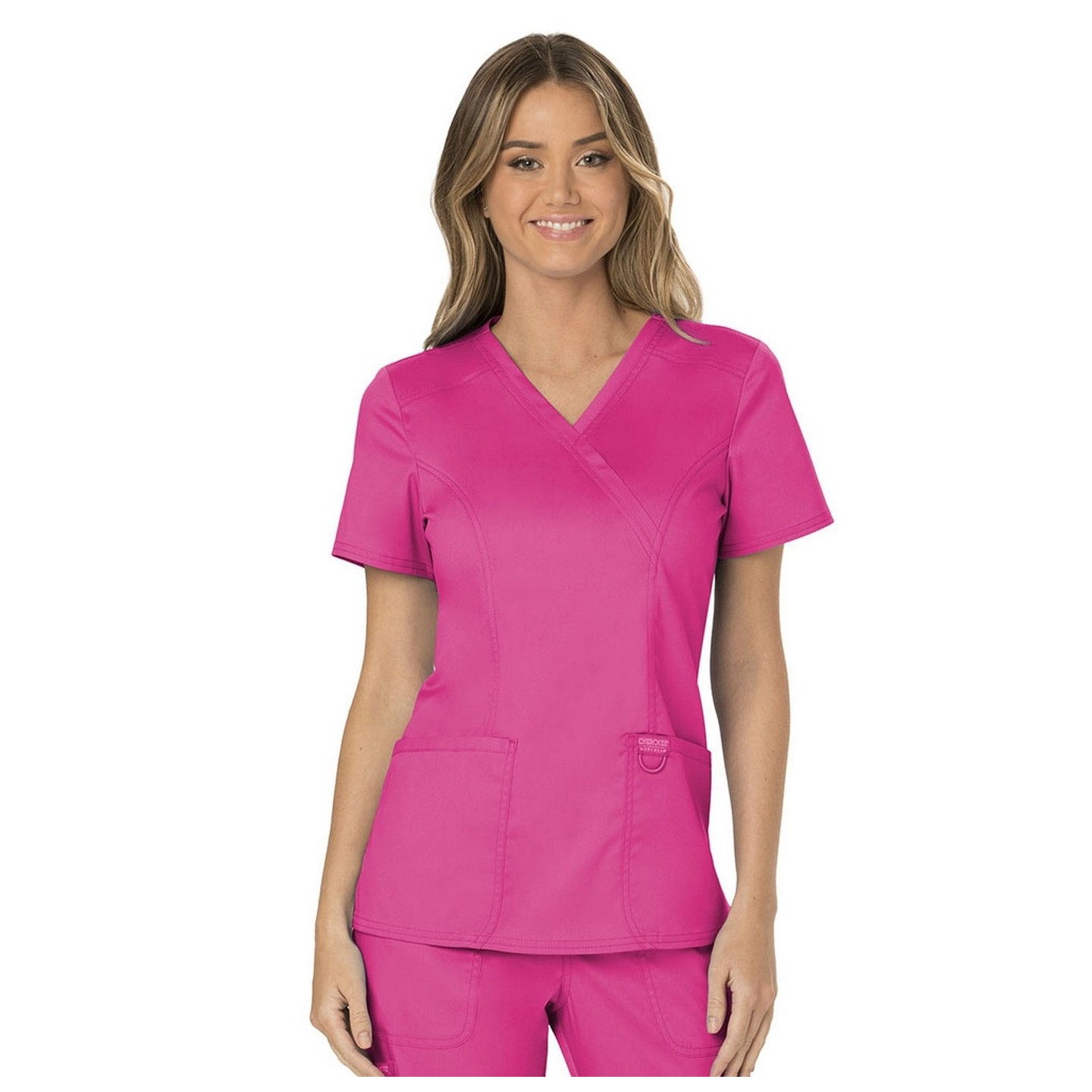 WW610 Workwear Revolution Mock Wrap Top by Cherokee