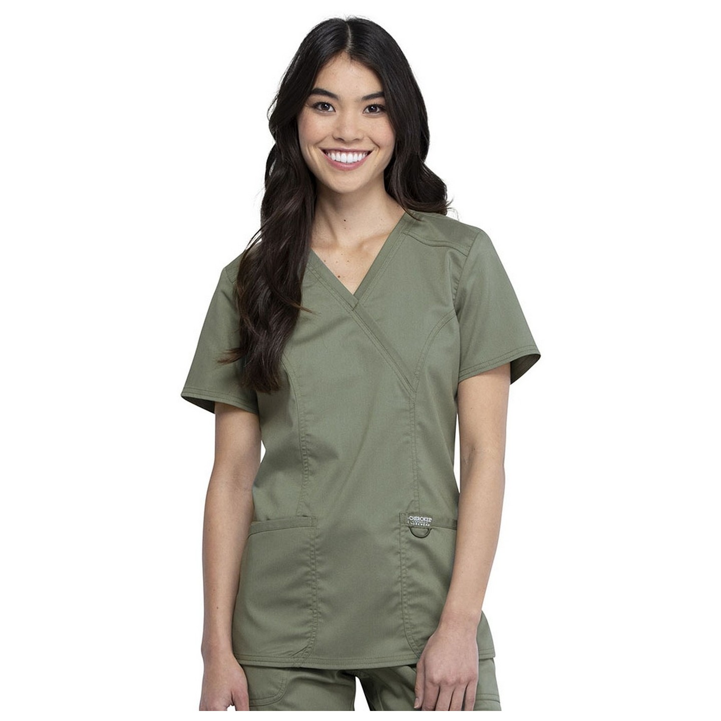 WW610 Workwear Revolution Haut à Col Faux Cache-Coeur de Cherokee