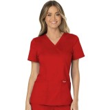 WW610 Workwear Revolution Mock Wrap Top by Cherokee