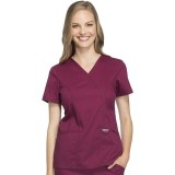 WW610 Workwear Revolution Mock Wrap Top by Cherokee