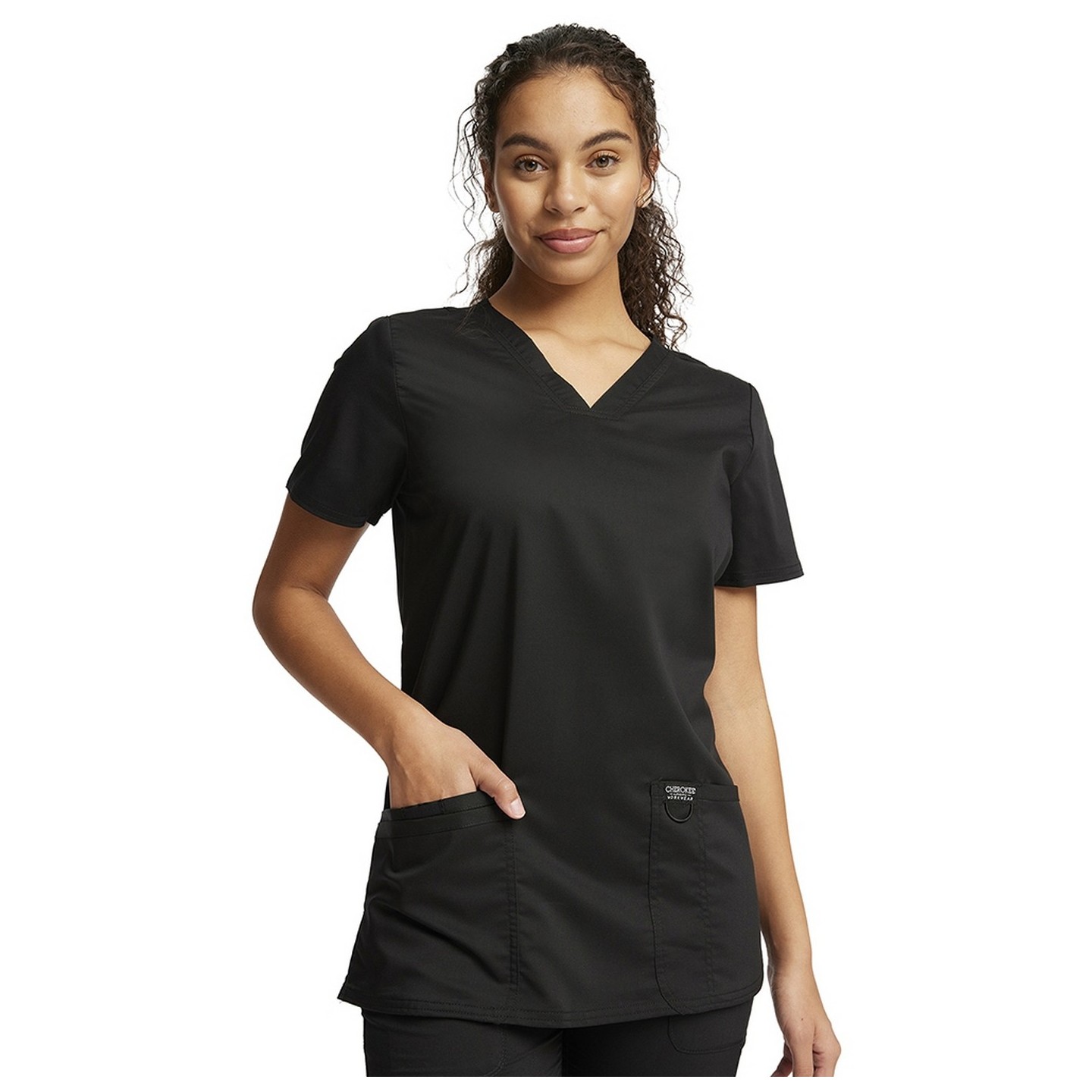 WW620 Workwear Revolution Haut à Col en V avec 3 Poches de Cherokee