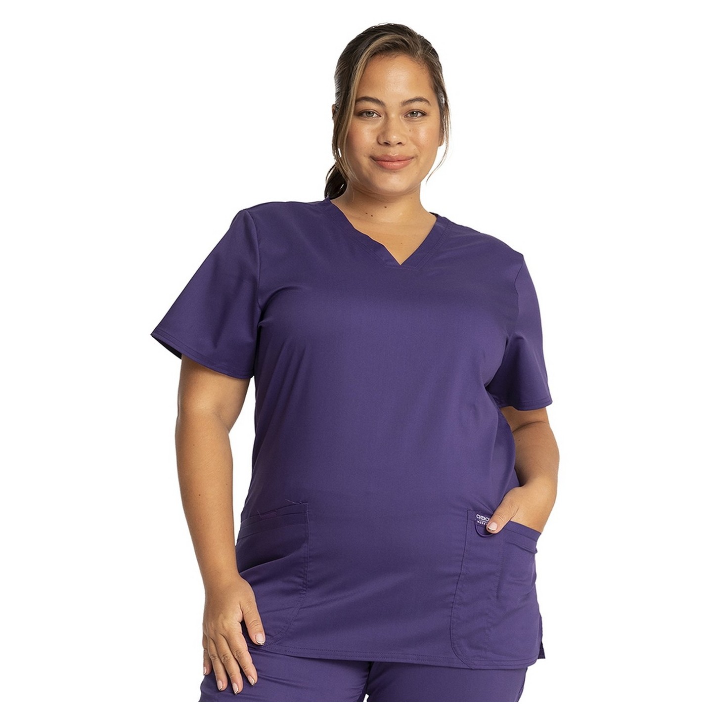 WW620 Workwear Revolution Haut à Col en V avec 3 Poches de Cherokee