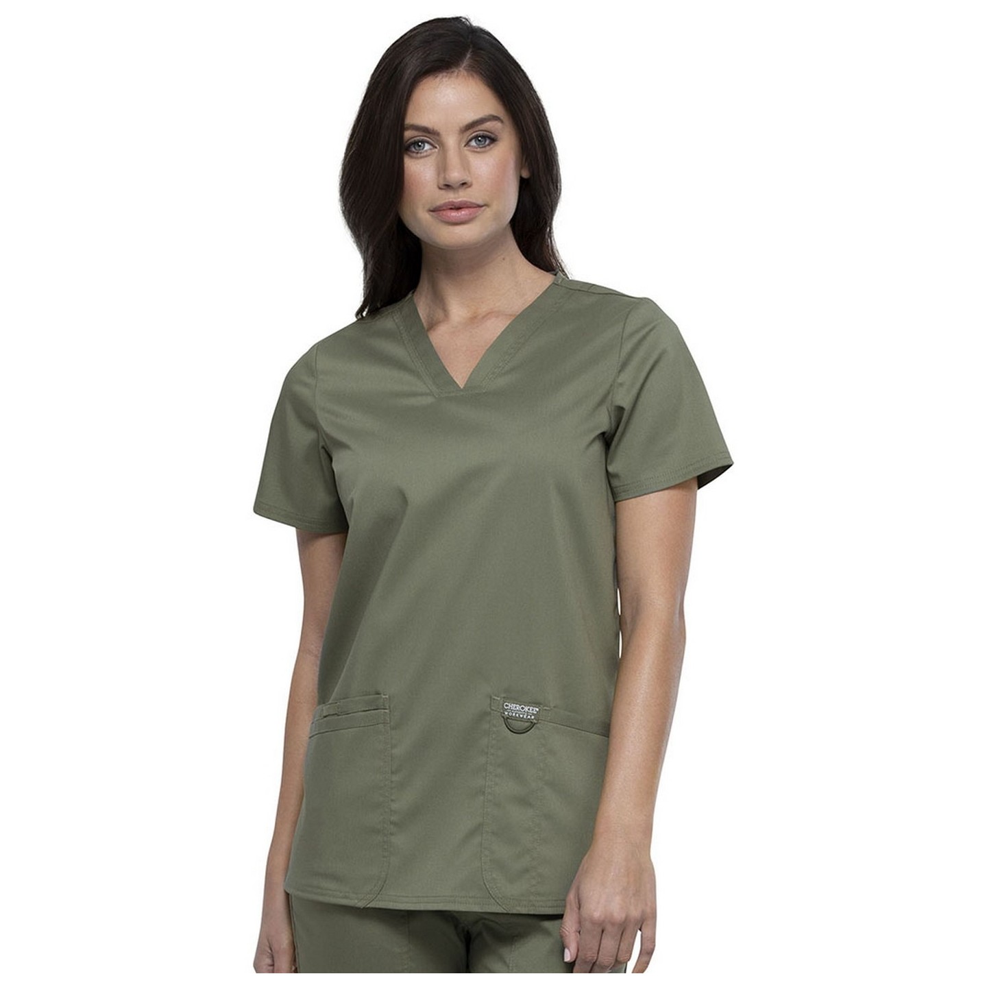WW620 Workwear Revolution 3 Pocket V-Neck by Cherokee