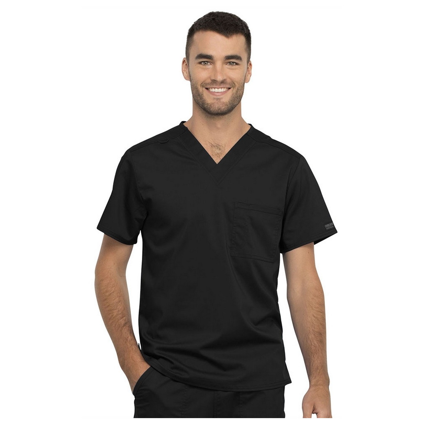 WW625 Workwear Revolution Essential Unisex V-Neck Top by Cherokee